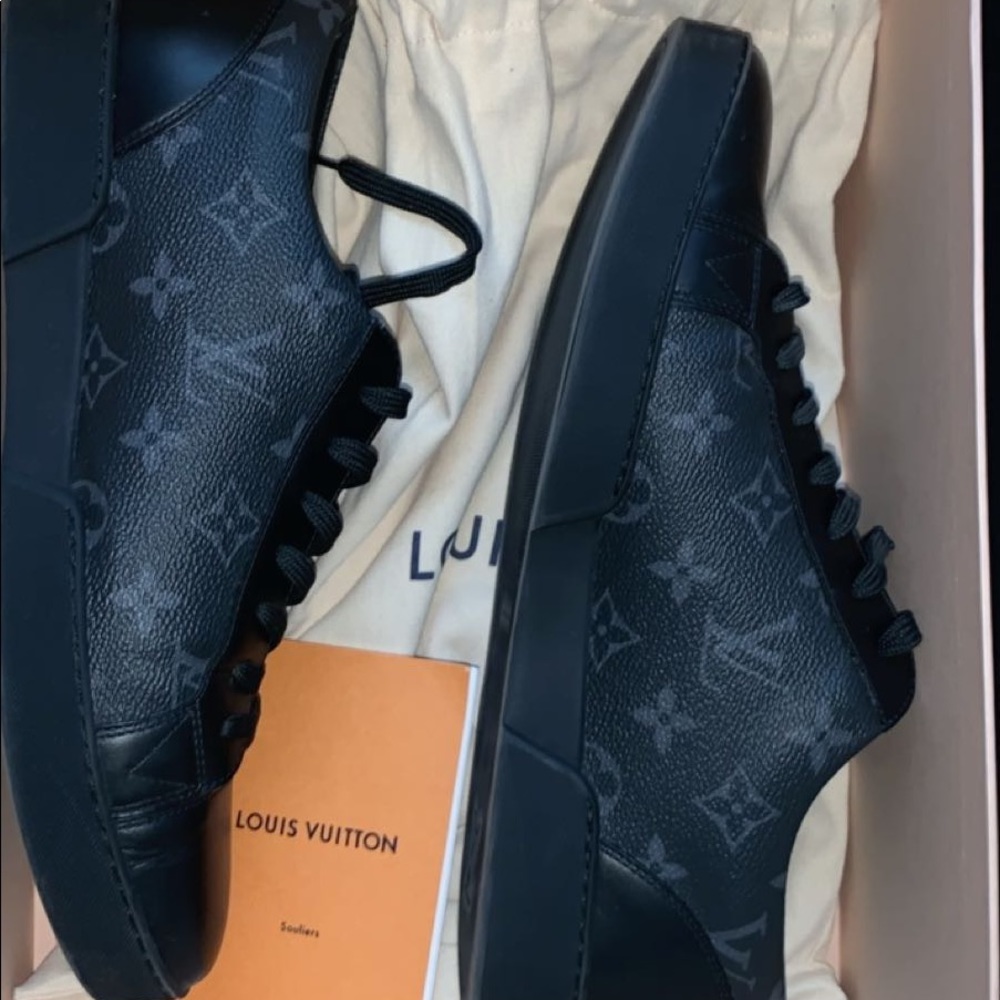 LouisVuitton 2017/18 black monogram sneaker Size8